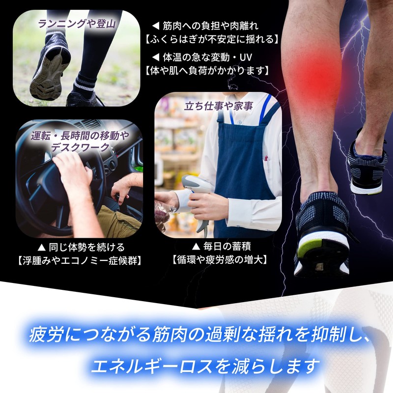[Supervised by Active Chiropractor] Calf Supporter, 3-Level Compression Compression for