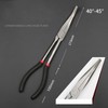11-Inch Long Nose Pliers – Bent Handle Tool with 5