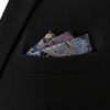 S&W SHLAX&WING Mens Paisley Pocket Squares XL Large for Wedding