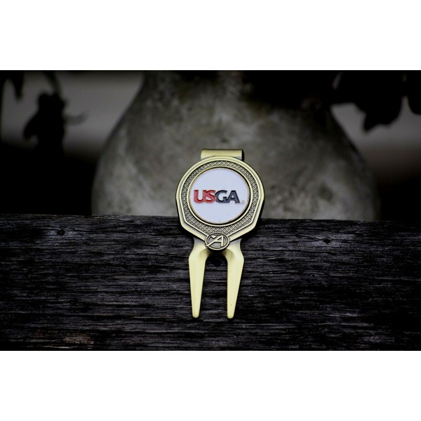 Ahead USGA Ball Marker & Shorty Ahead Divot Tool -