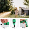 6Pcs Garden Irrigation Hose Fitting, Quick Connector Hose Pipe Adapter,