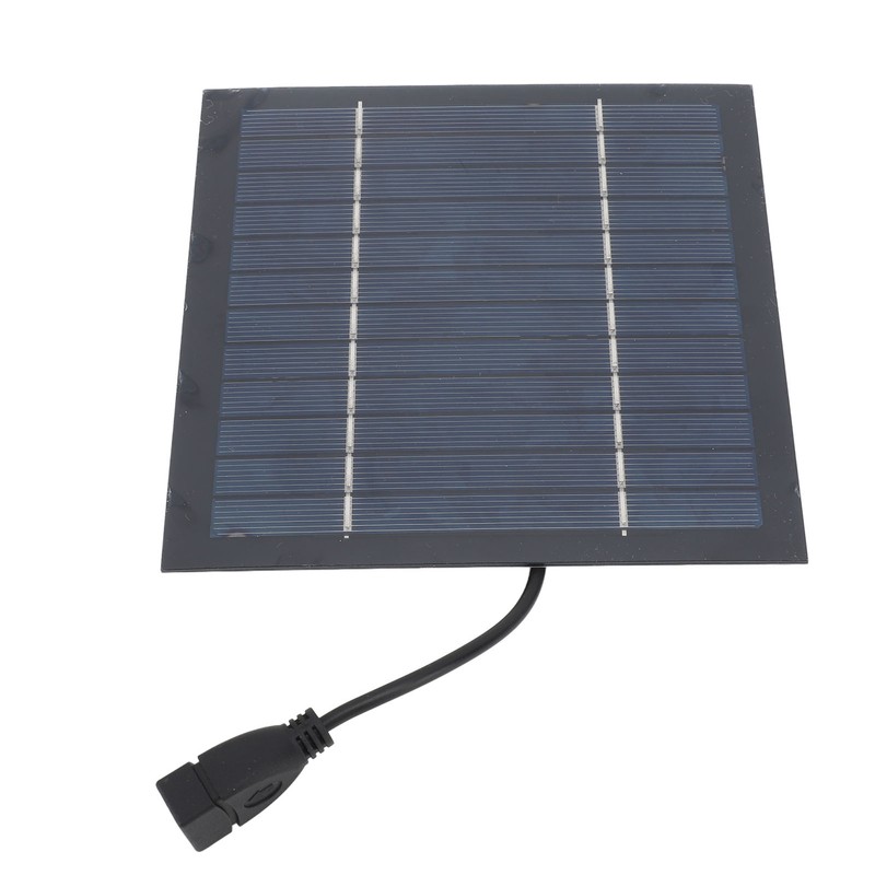 5W Solar Panel Powered Fan for Outdoor Cooling USB Solar
