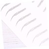 FOMIYES 6sheets Simulation Eyebrow Stickers Hair-like Eyebrow Easy to Use