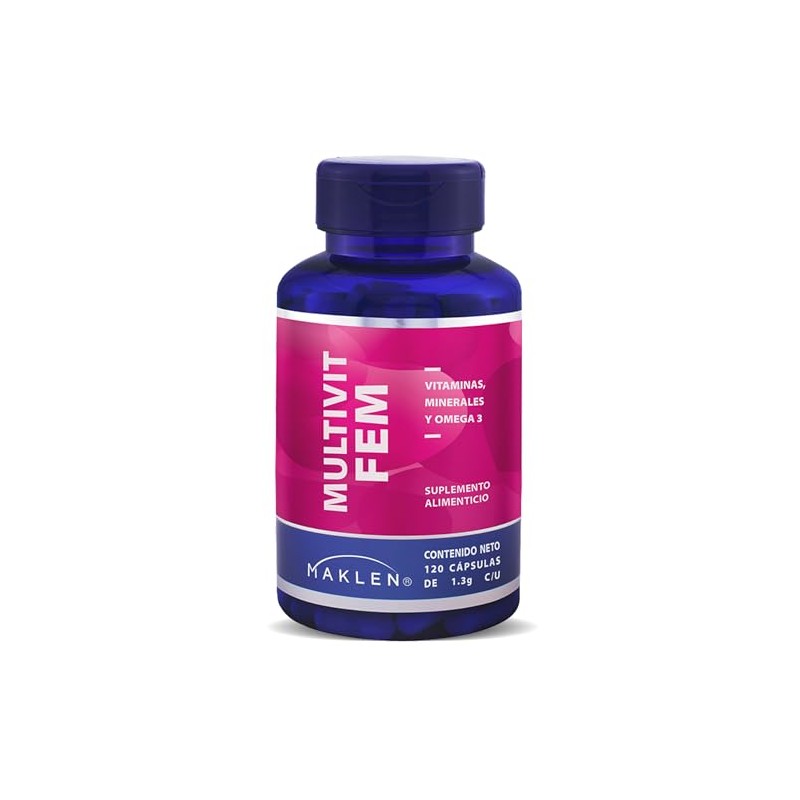 FEM MULTIVIT - Maklen Multivitaminico para Mujer con Omega 3
