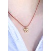Lucky Feather 14K Gold Dipped Flower Necklace - Let Hope