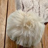 MIJOMA Cuddly soft chenille hat with faux fur pompom, knitted