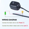DMWD Paste Type Switch ON/Off Inline Rocker Toggle Switch 250V