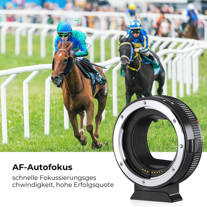 K&F CONCEPT Lens Adapter EF-EOSR Auto Focus Mount Converter for