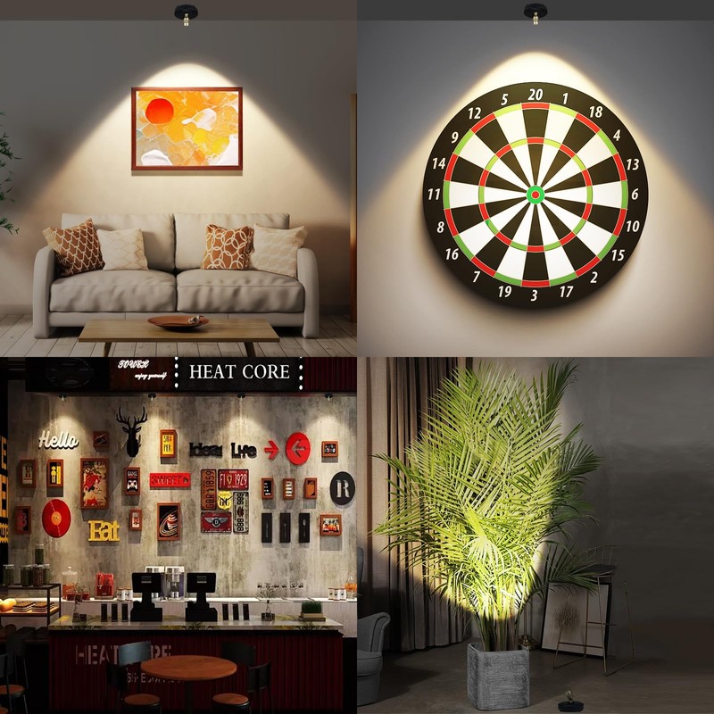 HONGUT Wireless LED Spotlights, Battery Operated Picture Frame Lights, Stick