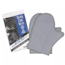 Blitz Silver Care Polishing & Cleaning Mitts with Tarnish Retardant