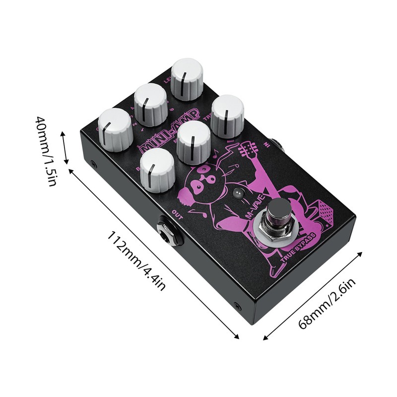 M-VAVE Electric Guitar Effects Pedal DC 9V 3-gear EQ Adjuster