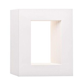 iFrame 8 x 10 Inch Pre-Cut White Picture Mats with Light Cream Bevel Cut for 5 x 7 Inch Photos Mattes for Photo and Frames | Mats Only | Acid Free Material | Made in USA (Pack of 50)