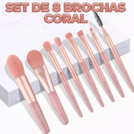 EGTMA Kit De 8 Brochas De Maquillaje Profesionales Para Cosméticos