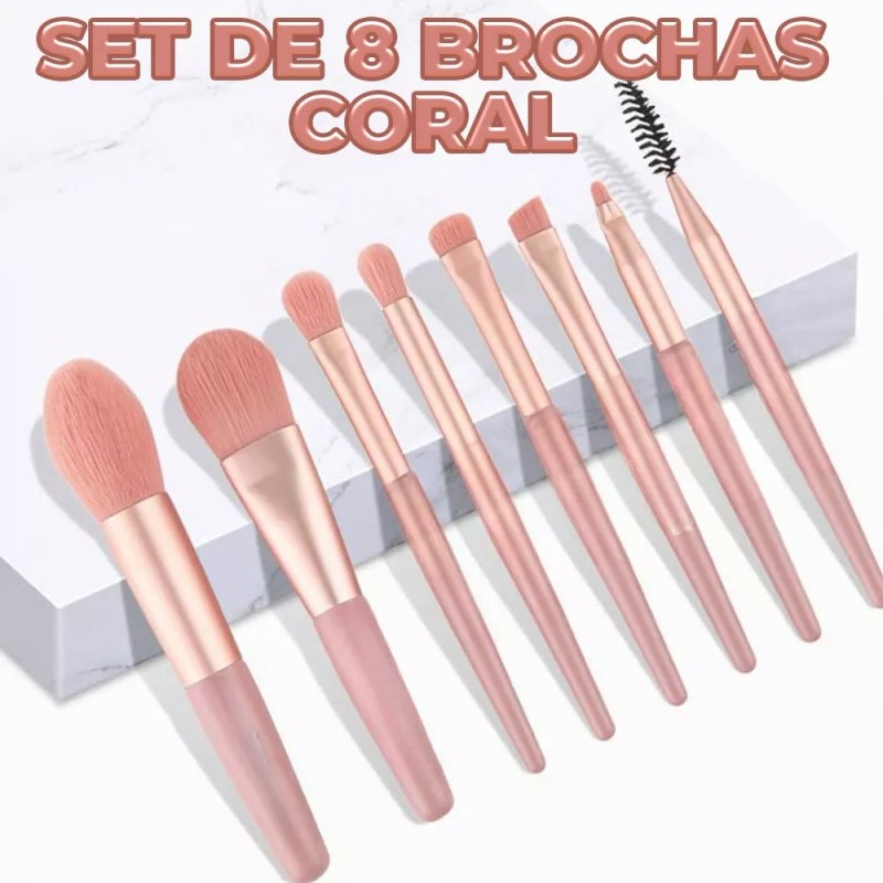 EGTMA Kit De 8 Brochas De Maquillaje Profesionales Para Cosméticos