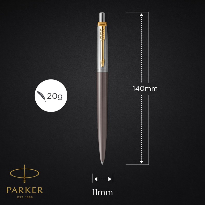 PARKER Jotter XL Ballpoint Pen | Grey Lacquer with Gold