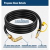 CALPOSE 15FT RV Quick Connect Propane Hose