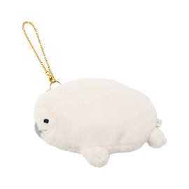 Ribuhaato Flat Pouch Marshmallow Animal Aquamie Seal (Total Length: Approx. 5.5 inches (14 cm) Sea Life Accessory 18301-12