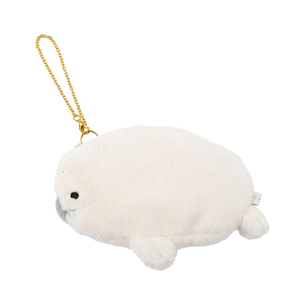 Ribuhaato Flat Pouch Marshmallow Animal Aquamie Seal (Total Length: Approx. 5.5 inches (14 cm) Sea Life Accessory 18301-12