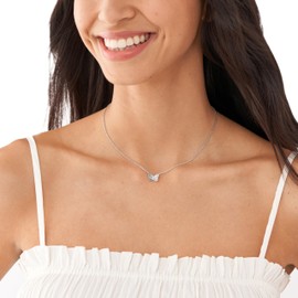 Fossil Women's Necklace Butterflies, Silver, No Gemstone