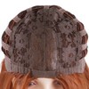 20 Inch Long Straight Ginger Brown Wig for Women Natural