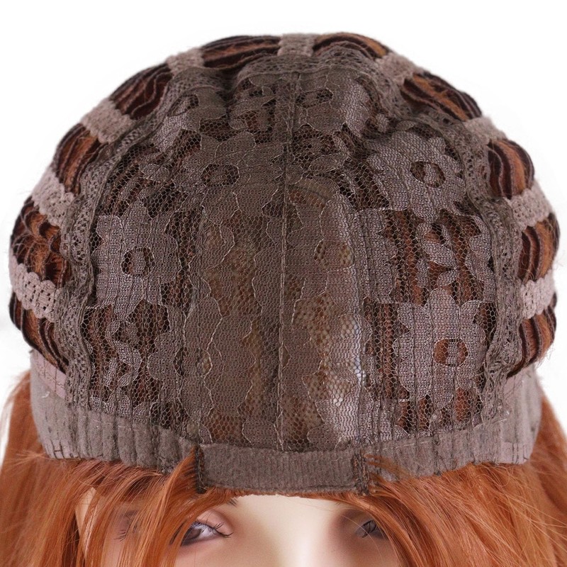 20 Inch Long Straight Ginger Brown Wig for Women Natural