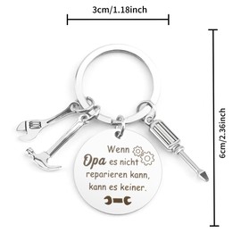 Grandpa Gift, Keyring Grandpa, Best Grandpa Gift Birthday, Grandpa Gift, Father's Day, Gift for Grandpa, Meaningful Gift for Grandpa from Grandson, Granddaughter, Cool Gifts for Grandpa Gift Christmas