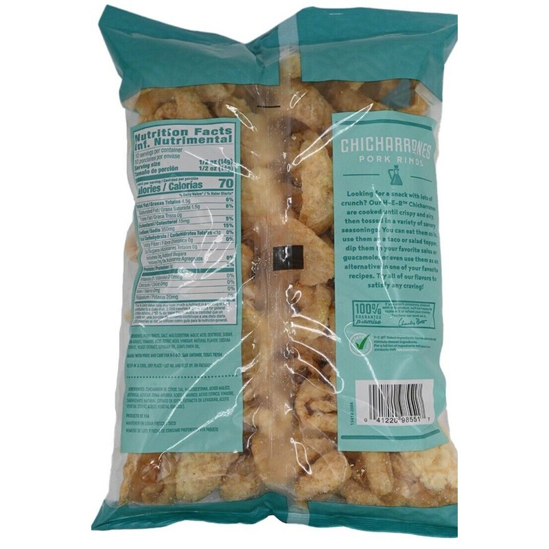 HEB 1 Bag - H-E-B Chicharrones Pork Rinds - Salt