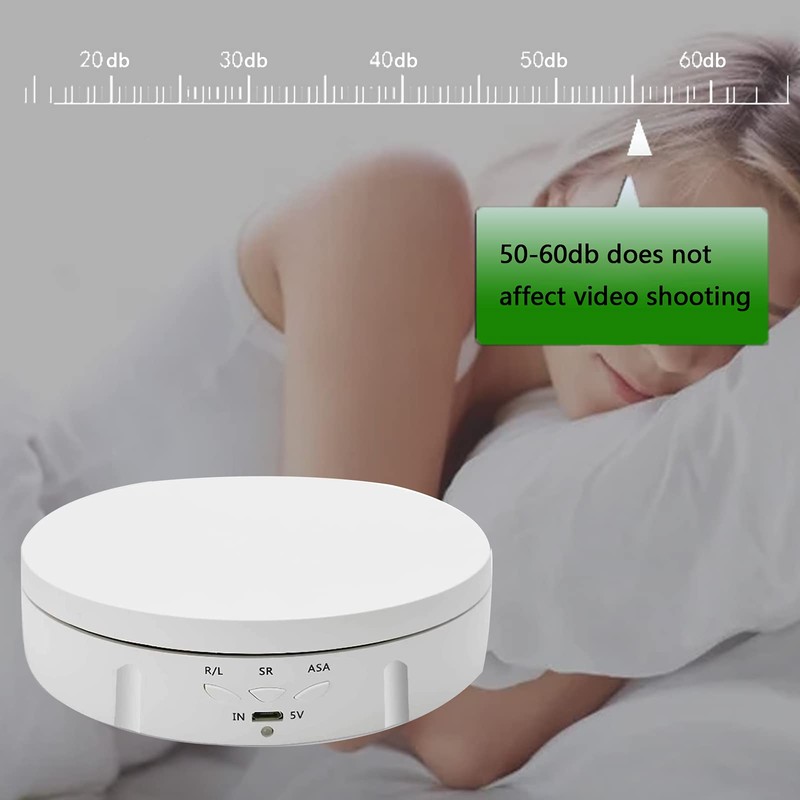 luolety Electric Rotating Display Stand for Photography, 360 Degree Rotating