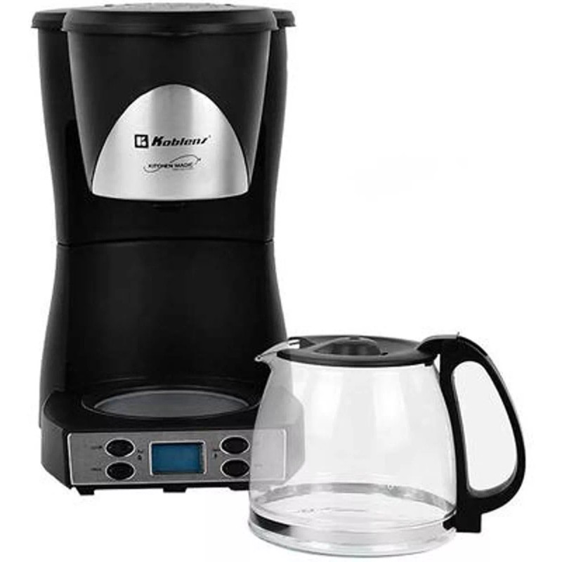 Koblenz Cafetera Programable Koblenz® 12 Tazas, Filtro Lavable Negro