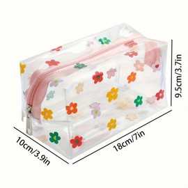 XINCHENG Clear Cosmetic Bag, Clear Travel Toiletries Bag, Makeup Bags for Travel, PVC Waterproof Toiletry Organizer Case with Zippers for Men and Women