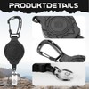 Retractable Key Ring, Extendable ID Card Yo-Yo with 31.5 Inch