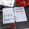 8Pcs Press On Nail Organizer Clear Nails Storage Book Insert