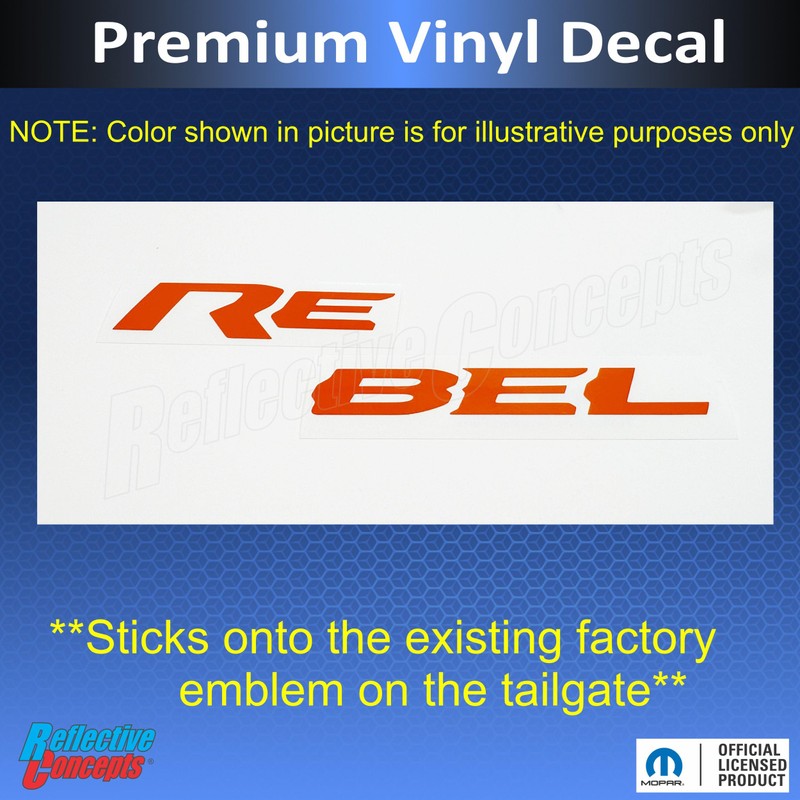 Reflective Concepts - Rebel Emblem Inlay Decal Sticker -Fits: 2015-2018