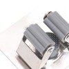 4Pcs Silver Mop Broom Holder with Hook Wall Mounted 304