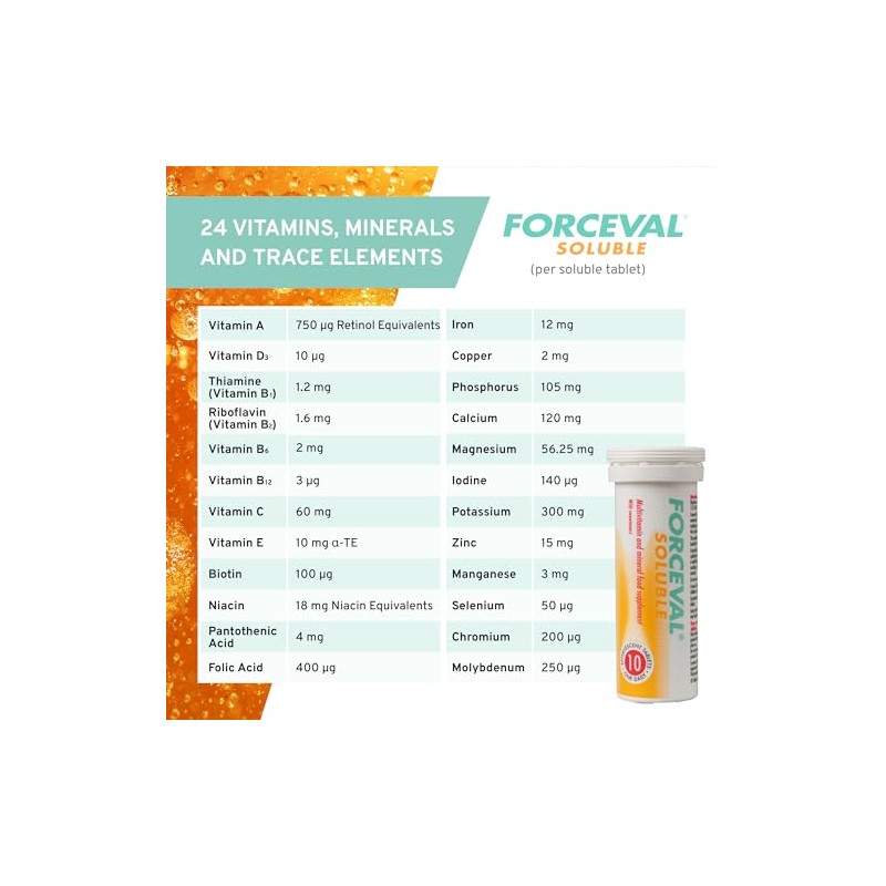 Effervescent Multivitamin Tablets, Pack of 30