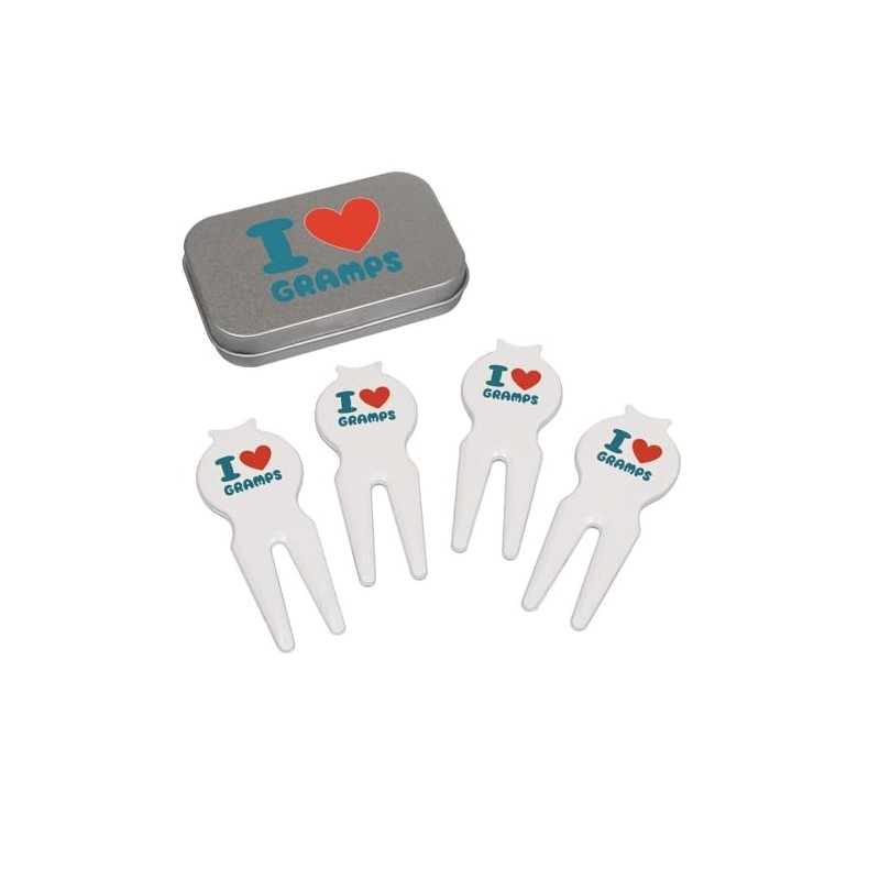 Azeeda 'I Love Gramps' Golf Divot Tool/Repair Fork Gift Set