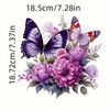 Christmas Butterfly Peony Flower Floral Iron On Transfers for T-Shirts
