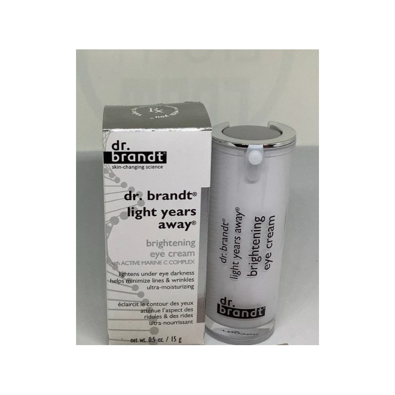 DR. BRANDT LIGHT YEARS AWAY BRIGHTENING EYE CREAM 0.5oz ACTIVE