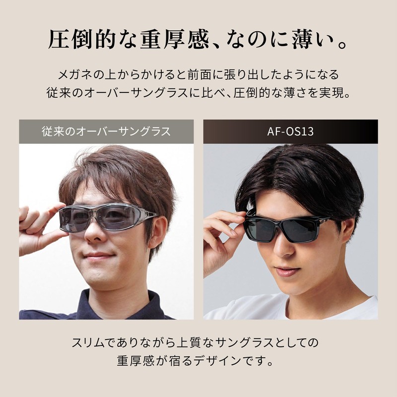 A-FIT Over Glasses Sunglasses, Clip-on Sunglasses, UV Protection, UV400 Compatible,
