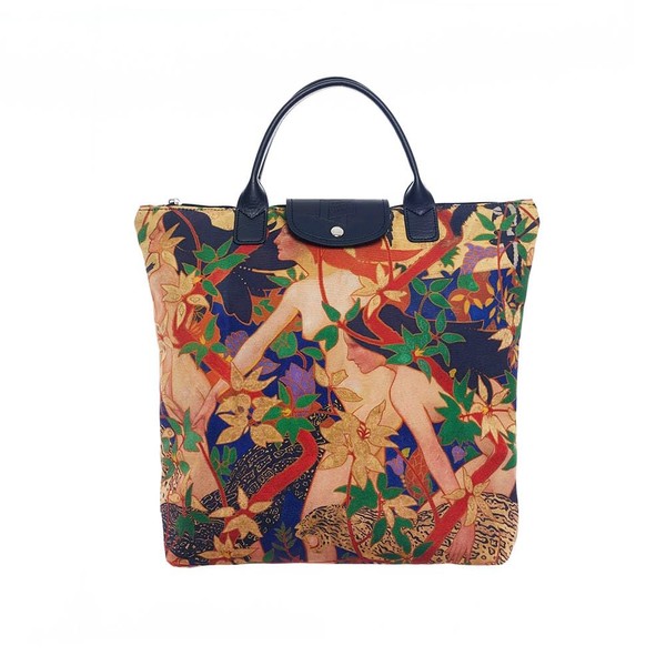 Foldable Bag - Flower Meadow Blue | Lightweight Tapestry Tote