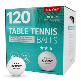 Star Sports 3-Star Table Tennis Balls (White) (Pack of 120)