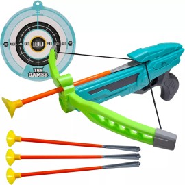 Arcady Crossbow Toy Set, Beautiful Color, 11 Inches, Includes 3 Dart Arrows, New in Box