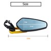 OKSTNO 1Set 7/8" 22mm Universal Motorcycle Aluminum Rear View Handle