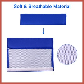 ACROPIX 4pcs Universal Blue Car Safety Seat Belt Pads Cover with Soft Polyester Fiber Auto Seatbelt Shoulder Pad for More Comfortable Driving Car Parts