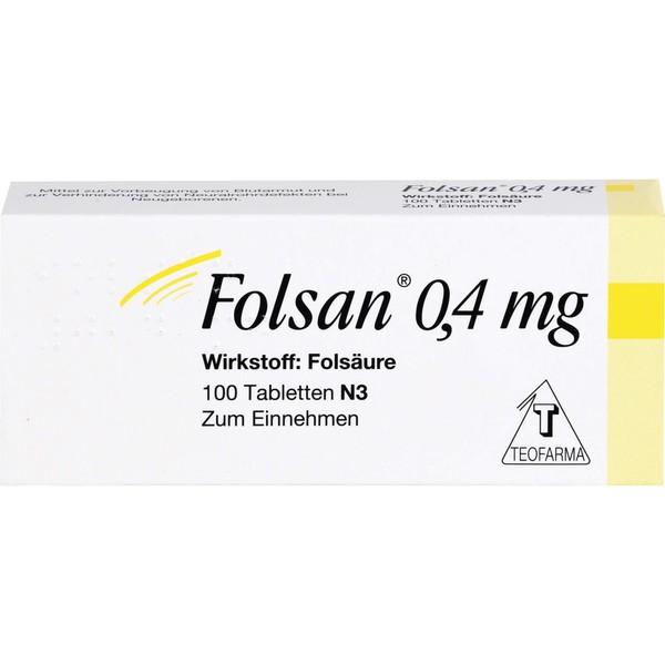Folsan 0,4 mg Tabletten, 100 pcs. Tablets
