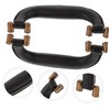 IWOWHERO 2pcs Leather Grip Handle Replacement for Luggage Ergonomic Suitcase