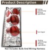 MiKaFex Tail Light Halogen Compatible With 2003-2023 Chevy Express GMC