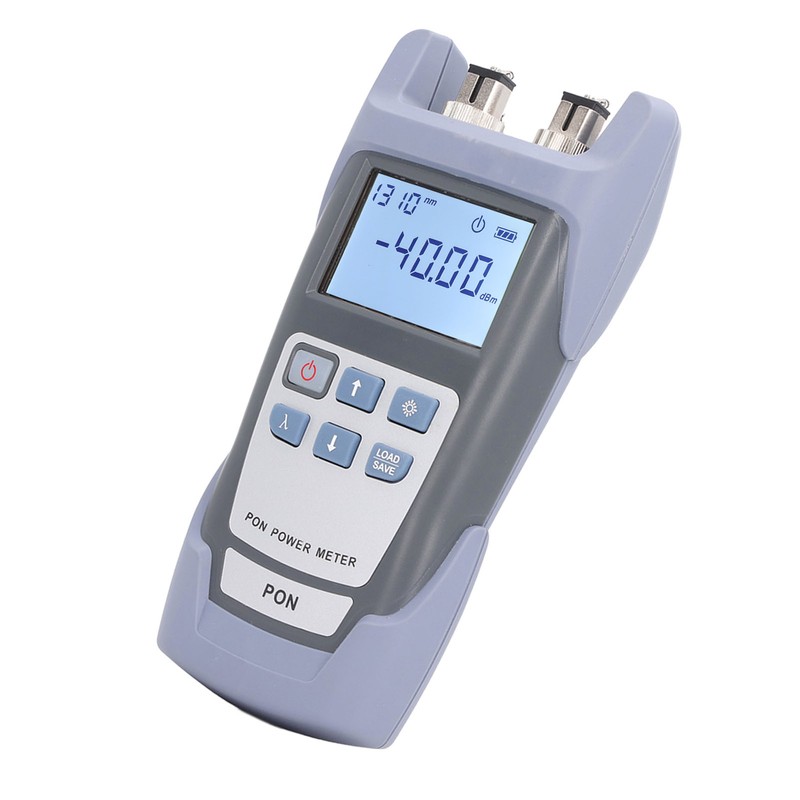 PON Optical Power Meter Fiber Port Checker Red Light Test
