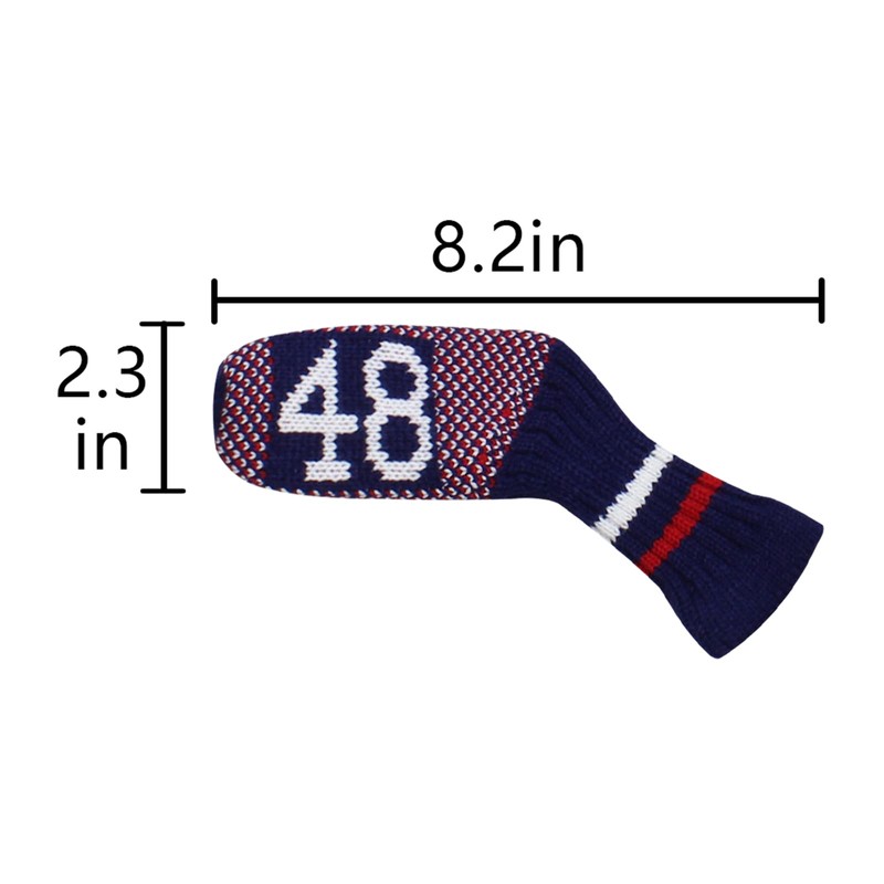 Knitted Wedge Golf Iron Headcovers 7 PCS Club Protector 48,50,52,54,56,58,60