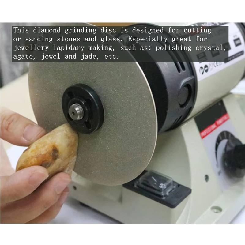Diamond Flat Lap Disc Set 10 PCS, ENLAYER 4Inch Diamond